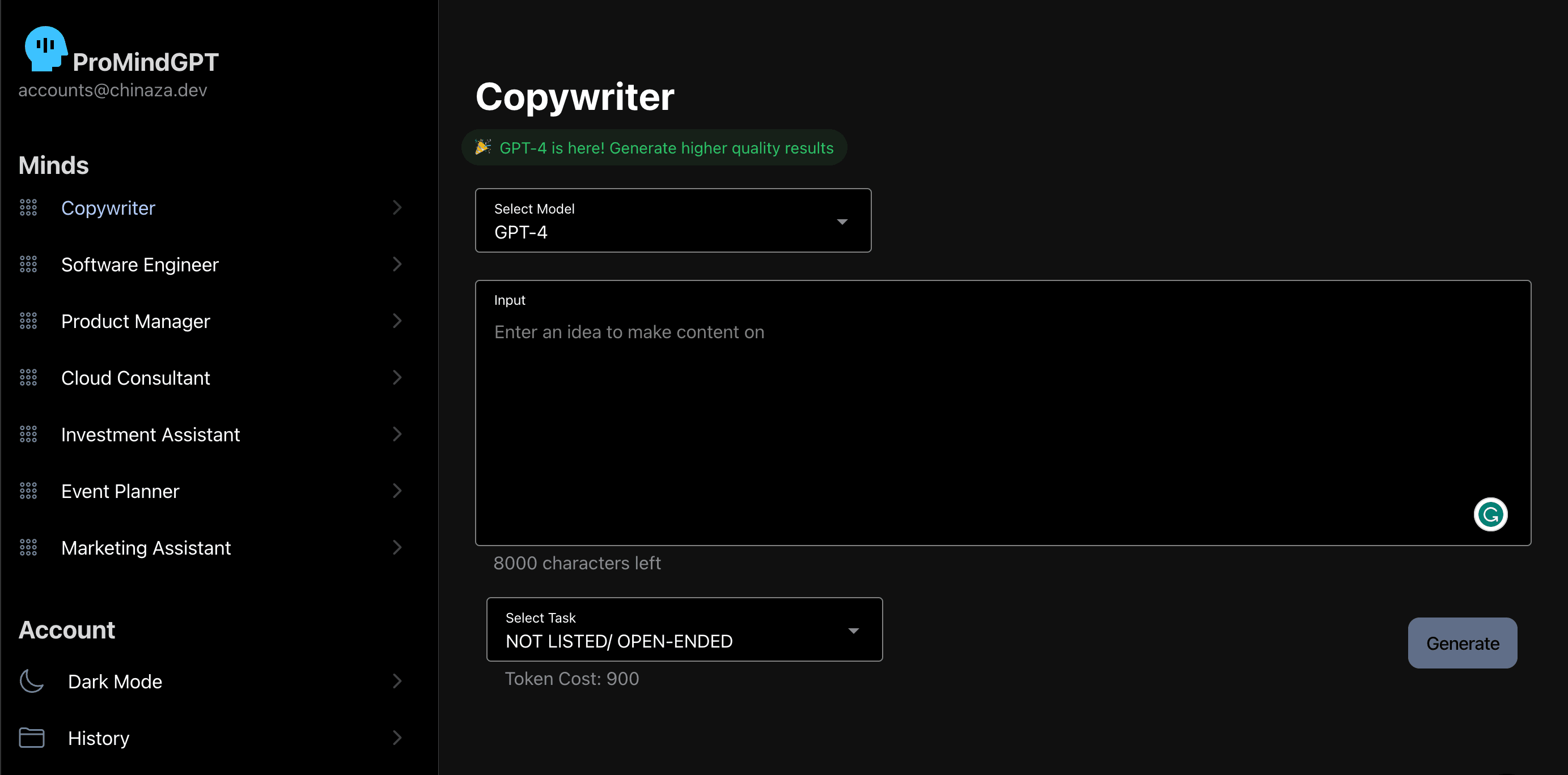 Building ProMind 2.0: AI Assistants running on ChatGPT